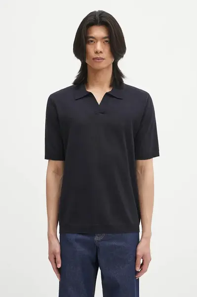 Ľanové polo Norse Projects Leif Cotton Linen Polo