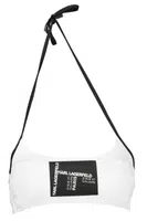KARL LAGERFELD BEACHWEAR SWIMSUIT TOP WOMEN WHITE