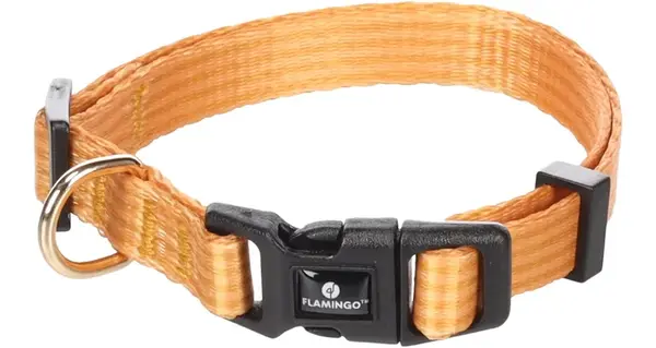 Flamingo Noekie obojek pro psa - žlutý XS   20-35cm x 10mm x 1mm