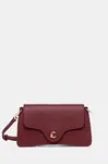 Kožená kabelka Coccinelle vínová barva, E5 SSL 27 01 01