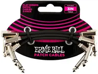 Ernie Ball 3" Flat Ribbon Patch Cable 3-Pack