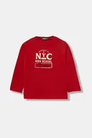 Detská bavlnená košeľa s dlhým rukávom United Colors of Benetton