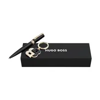 Sada propisky a přívěsku na klíče BOSS Black & Gold 20 x 6,2 x 3,5 cm. černá barva