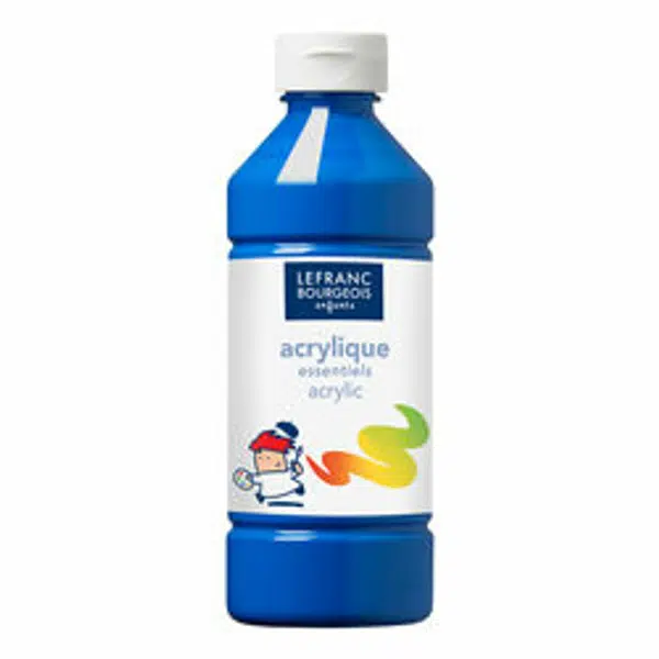 Akrylová barva Lefranc Education 500ml – 531 Primary Blue