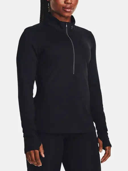 Under Armour Tričko UA Qualifier Run 1/2 Zip-BLK - Dámské