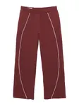 Pull&Bear Nohavice  grenadínová / biela