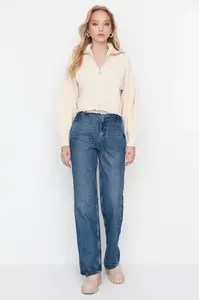 Dámské rifle Trendyol High Waist