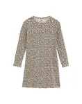 WE Fashion Šaty 'Meisjes'  svetlohnedá / čierna