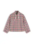 TOMMY HILFIGER Prechodná bunda 'CHECK'  námornícka modrá / červená / biela