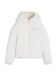 Tommy Jeans Zimná bunda  biela