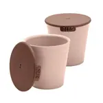 BIBS poháriky s vrchnákom - 2 ks - Blush