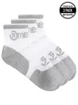 Unisex ponožky meatfly middle triple bílá l