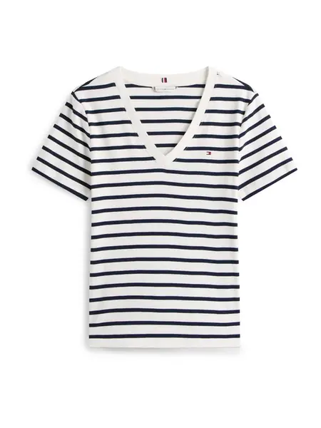 TOMMY HILFIGER Tričko 'CODY'  námornícka modrá / biela