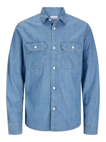 JACK & JONES Košeľa 'JJETravis'  modrá denim