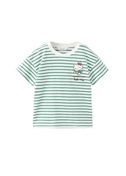 MANGO KIDS Tričko  antracitová / zelená / červená / biela