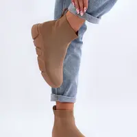 Boto Dámské sportovní boty se ponožkou béžové Zirila