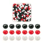600Pcs 3 Colors Opaque Solid Color Glass Beads
