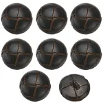 8Pcs 1-Hole Cowhide Shank Buttons