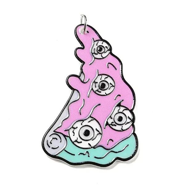 Embossed Printed Acrylic Big Pendants
