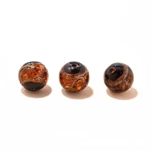 Handmade Gold Foil Lampworks Beads
