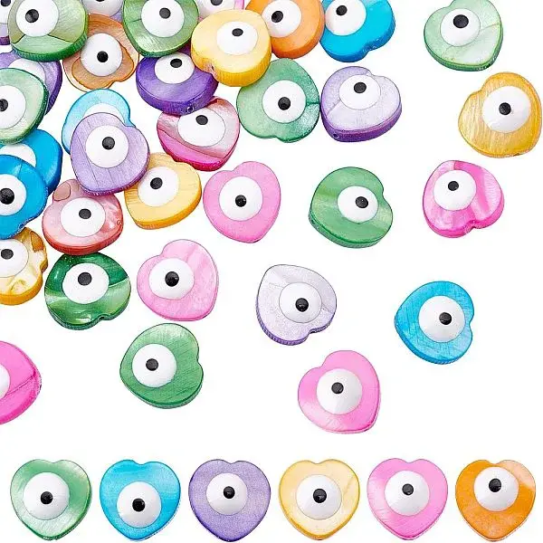 40Pcs Natural Freshwater Shell Beads