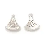 Brass Micro Pave Cubic Zirconia Charms