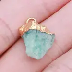 Dyed Natural Quartz Pendants