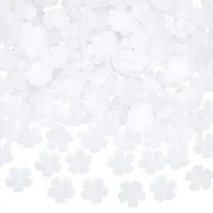 200Pcs 5-Petal Transparent Acrylic Bead Caps