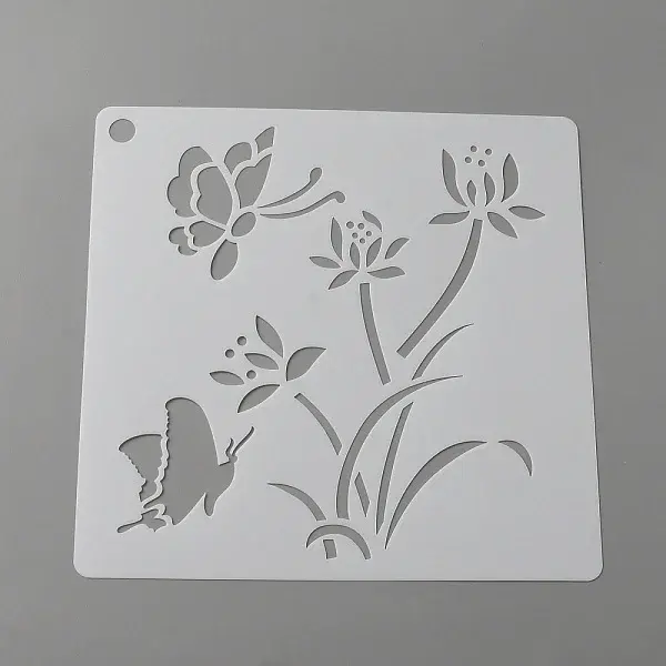 PET Plastic Hollow Out Drawing Painting Stencils Templates
