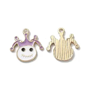 Halloween Rack Plating Alloy Enamel Pendants