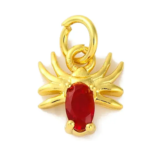 Rack Plating Brass Micro Pave Cubic Zirconia Charms