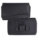 Rectangle Cowhide Mobile Phone Waist Belt Pouches