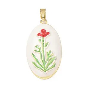 Brass Enamel Pendants