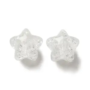 Transparent Crackle Acrylic Beads