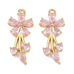 Brass Micro Pave Cubic Zirconia Pendants