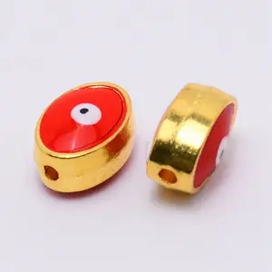Double-Sided Enamel Alloy Beads