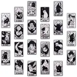 22Pcs 22 Style Tarot Theme Printed Acrylic Pendants