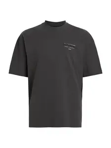 AllSaints Tričko 'REDACT'  čierna / biela