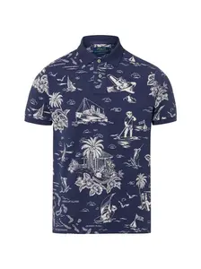 Polo Ralph Lauren Tričko  modrá / biela