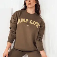 Bluza damska SAFONIS brązowa Dstreet