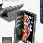 CellularLine Book Agenda flipové pouzdro pro Apple iPhone XS Max, černá