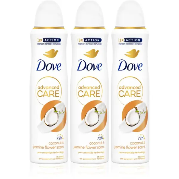 Dove Advanced Care Coconut & Jasmine Flower Scent sada