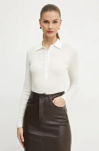 Bavlněné tričko s dlouhým rukávem Pinko