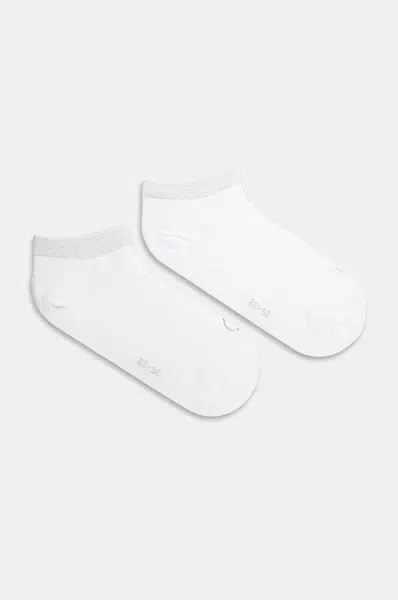 Ponožky Calvin Klein 2-pack dámské, bílá barva, 701230614