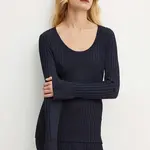 Svetr BOSS dámský, tmavomodrá barva, lehký, 50518357