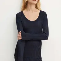 Svetr BOSS dámský, tmavomodrá barva, lehký, 50518357