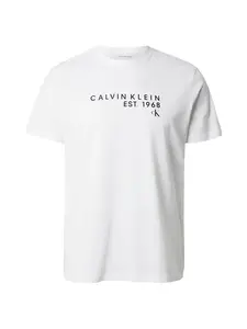 Calvin Klein Jeans Tričko  čierna / biela