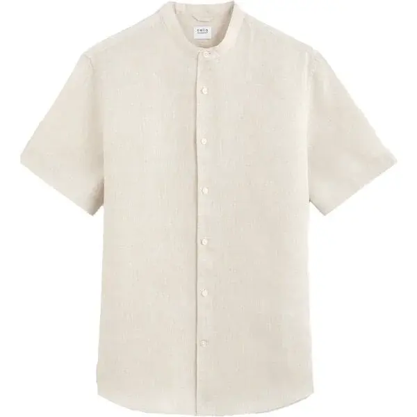 CELIO DAMAOPOC Pánská letní košile, béžová, velikost