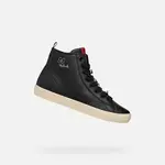 Černé dívčí kotníkové tenisky Geox Gisli