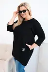 Plus Size dámska blúzka s dlhším chrbtom